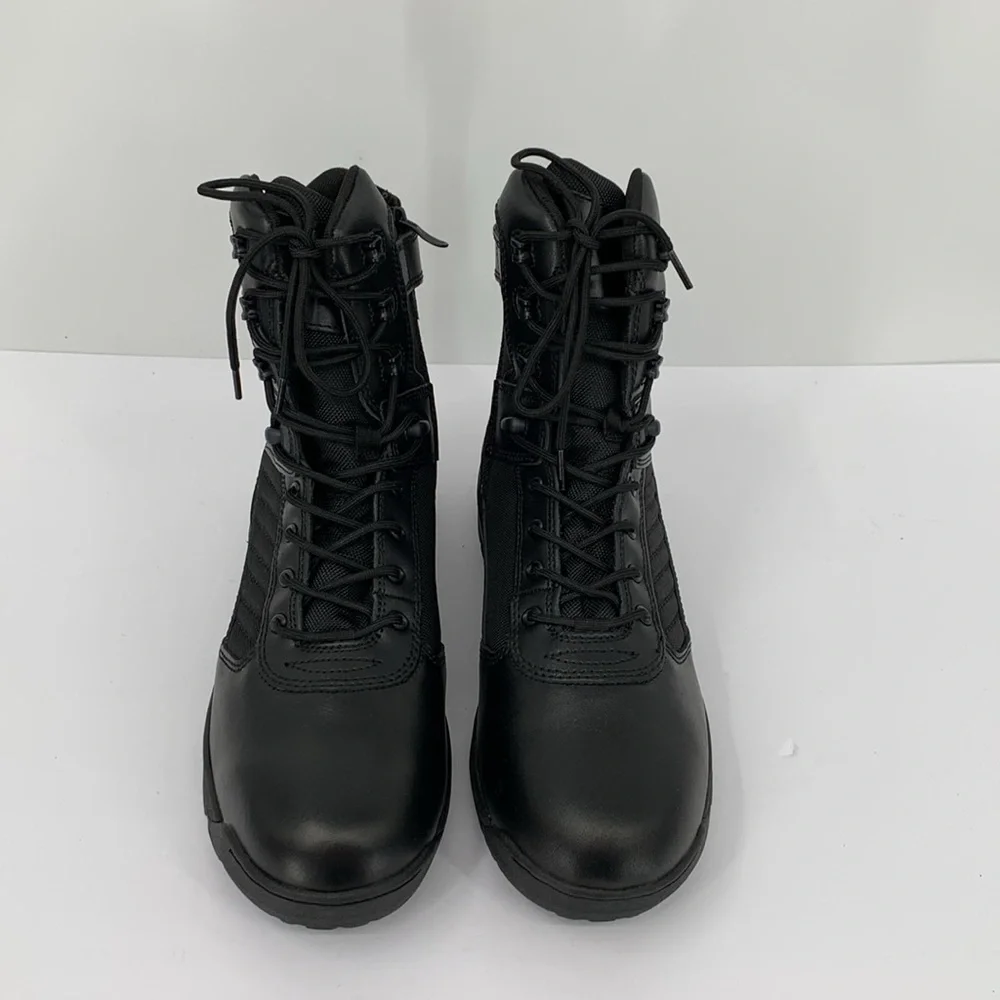 Bates military tactical boots combat black side zipper work E03180 men new 12